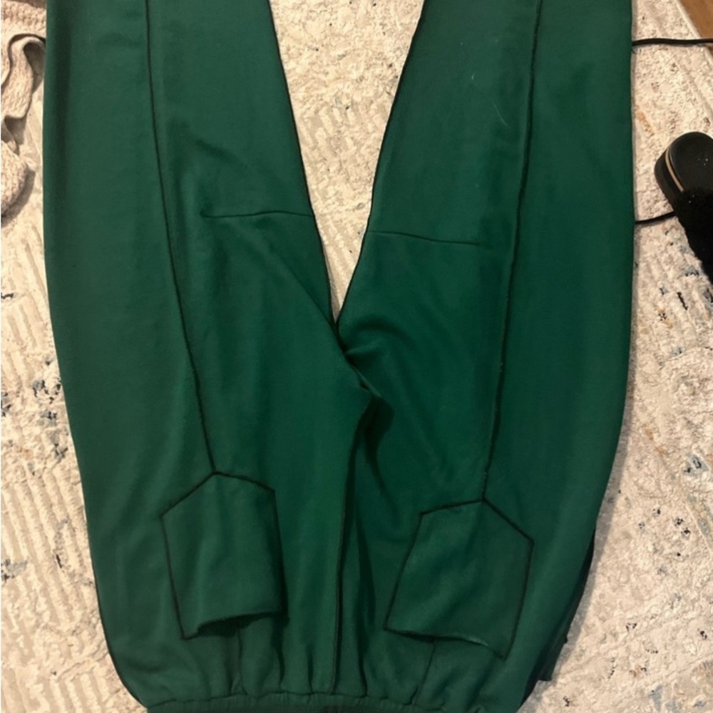 Barrel Sweat Pants. Wide leg, High waisted elastic waist with drawstring - Picture 8 of 8